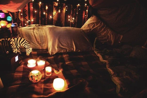 When the rain forces you to camp indoors you make the best of it - Date  Night Ideas - Date Night Ideas