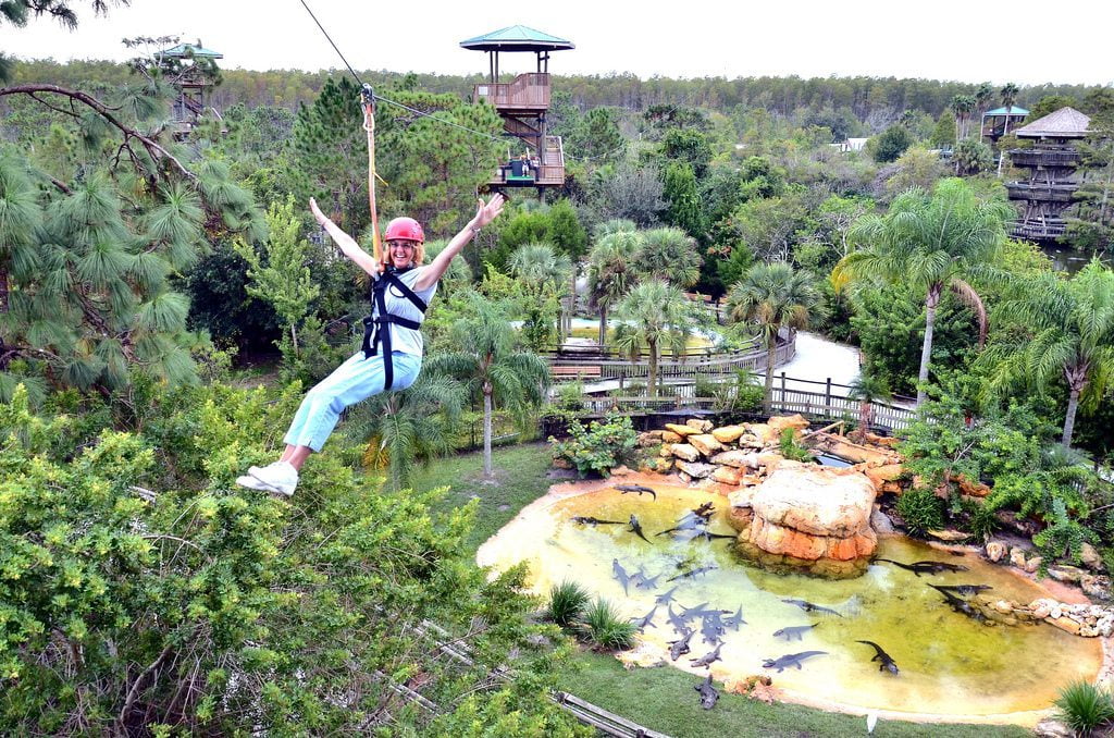 Tirolina de Gatorland Orlando