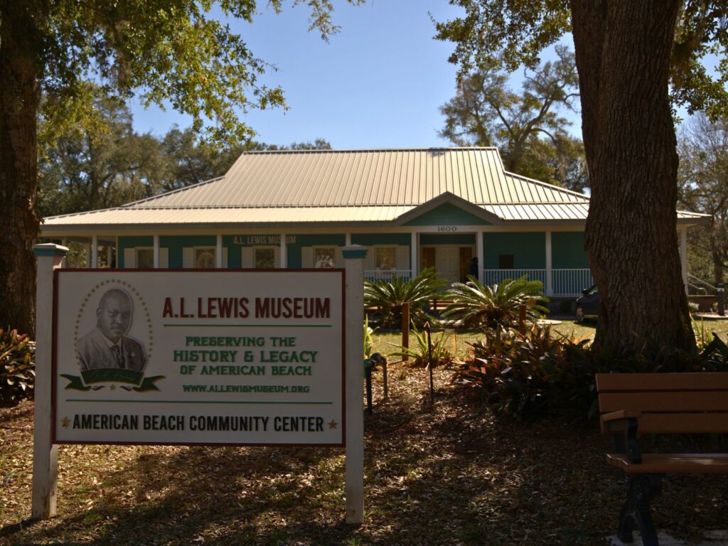 outside the A. L. Lewis Museum Amelia Island Florida
