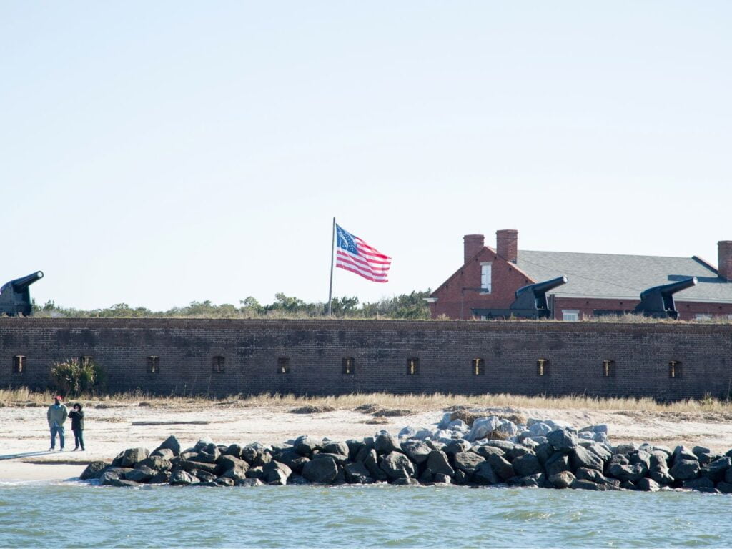Fort Clinch Florida from the water