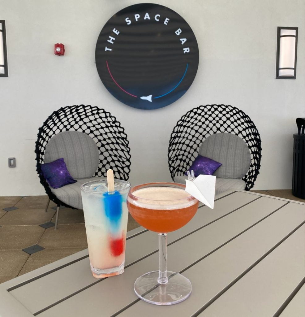 Skyrockets in Flight and Space Shuttle Cocktails at The Space Bar Titusville 
