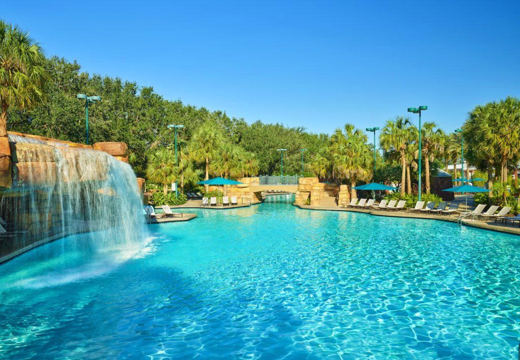 Grotto pool at Walt Disney World Swan and Dolphin