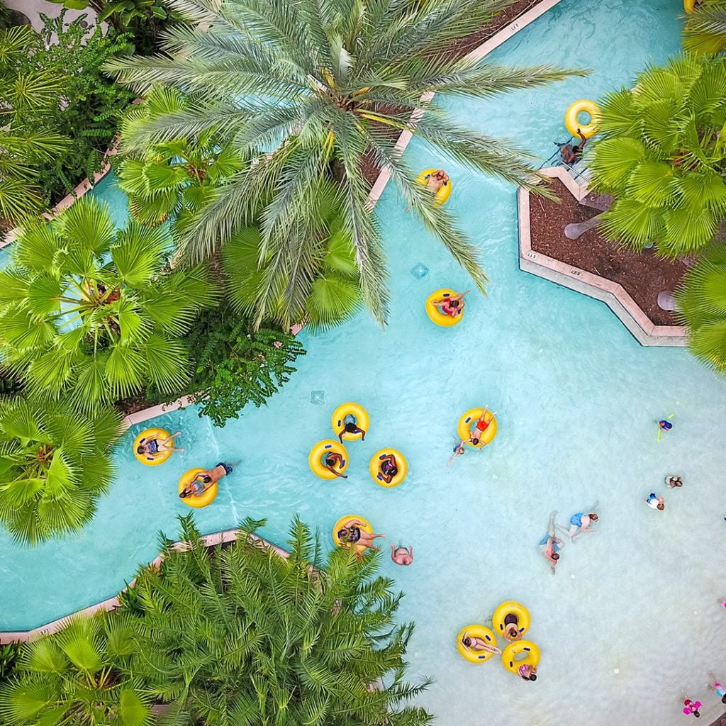 Resort pool and lazy river at Wyndham Grand Orlando Resort Bonnet Creek