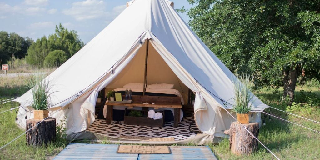 Adventurous New Date Night Experiences to try This Summer - Glamping at Lake Louisa State Park