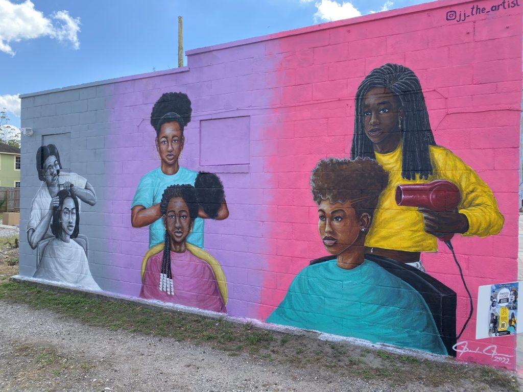 Mural at Transformation Salon in Parramore Main Street District