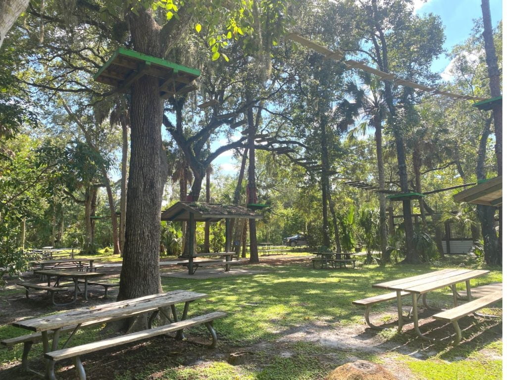 Picnic Area at Central Florida Zoo