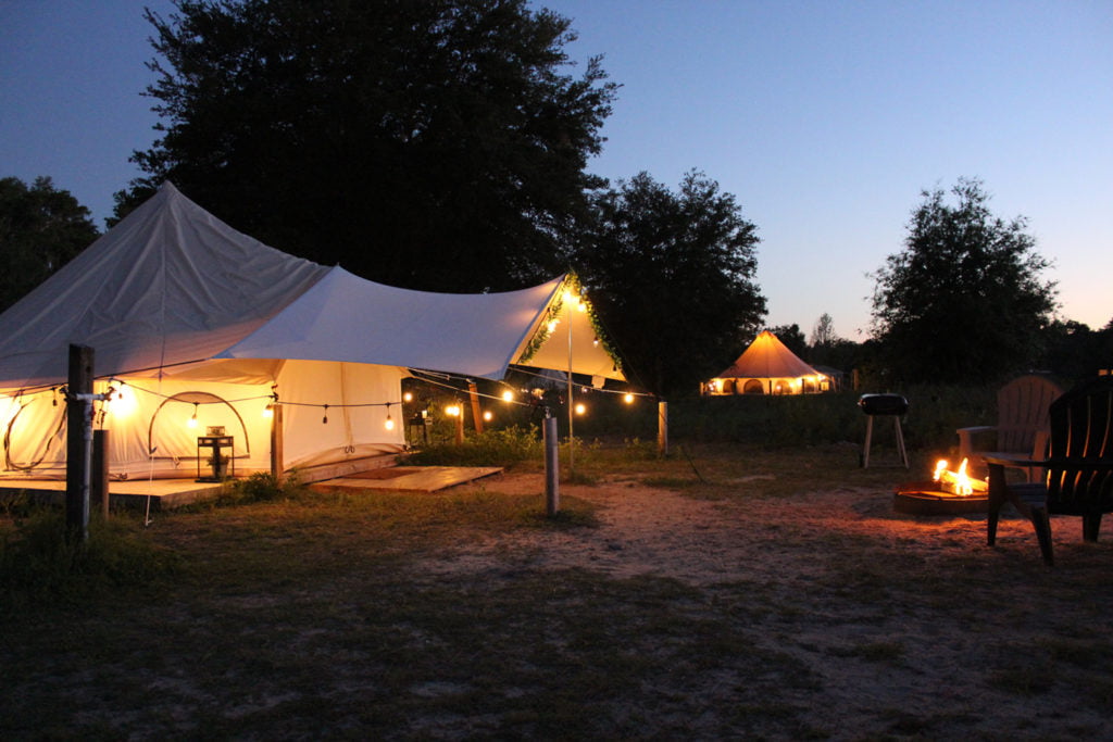 A Weekend Getaway Glamping at Lake Louisa State Park