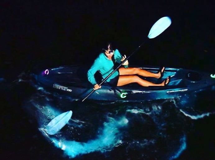 Bioluminescent kayaking tour with Cocoa Kayaking