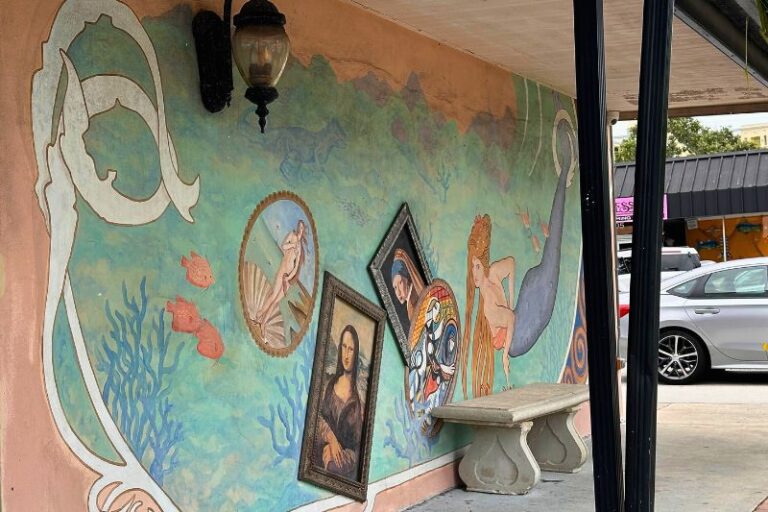 Artistic Mural in Eau Gallie Melbourne Arts District -