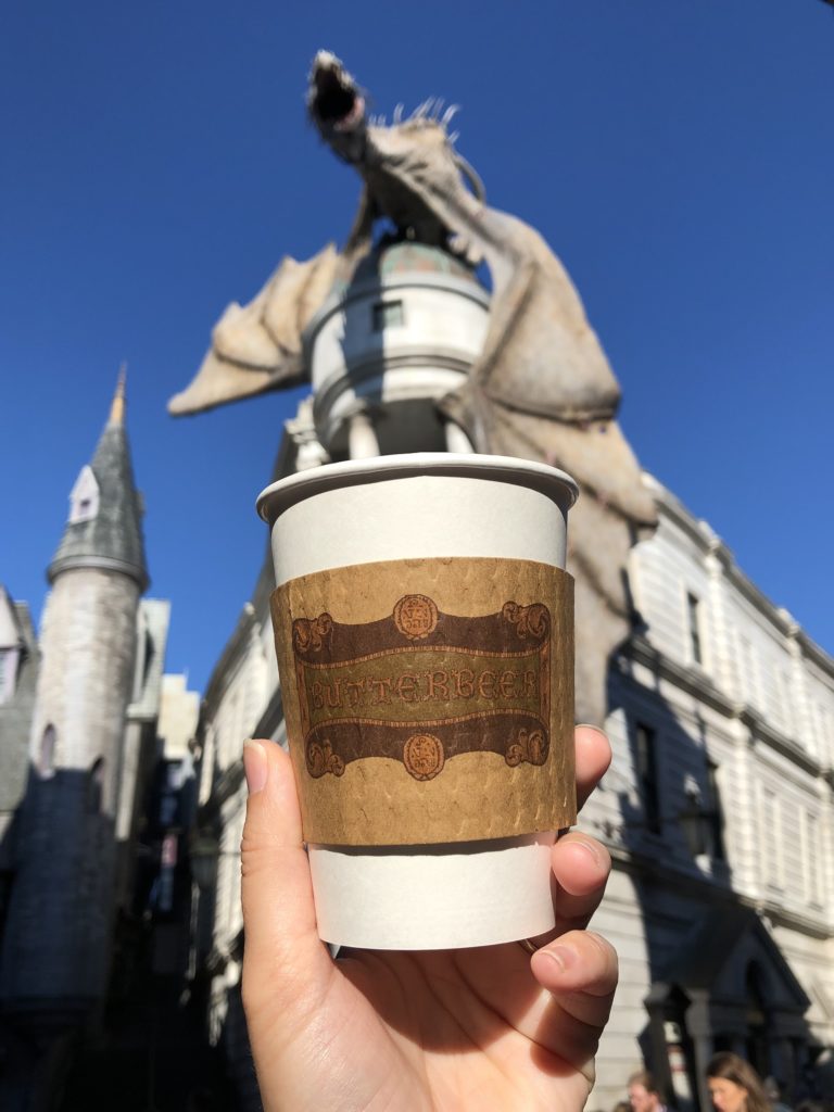 Hot Butterbeer in Diagon Alley - Wizarding World of Harry Potter