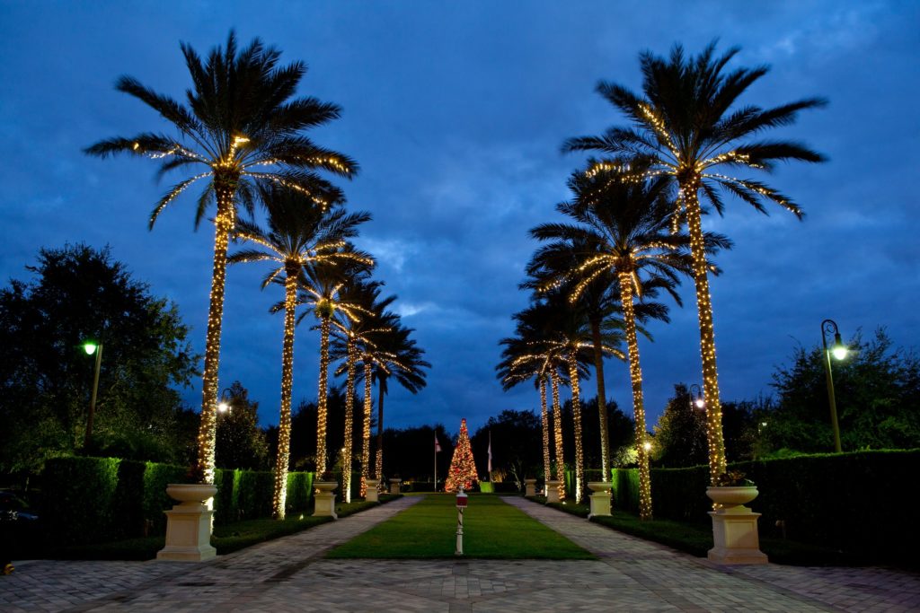 Holiday events in Orlando - tree lighting at Reunion Resort