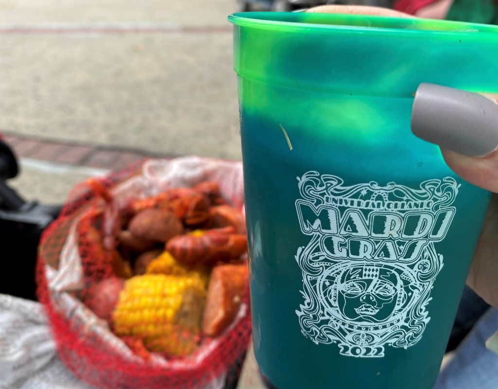 Universal Mardi Gras Traditional Crawfish Boil and 2022 Color-Changing Cup