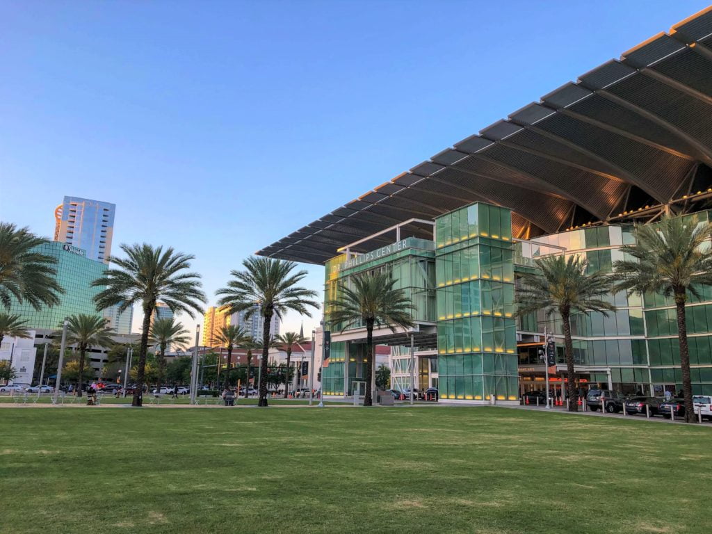 Exterior of the Dr. Phillips Center Downtown Orlando