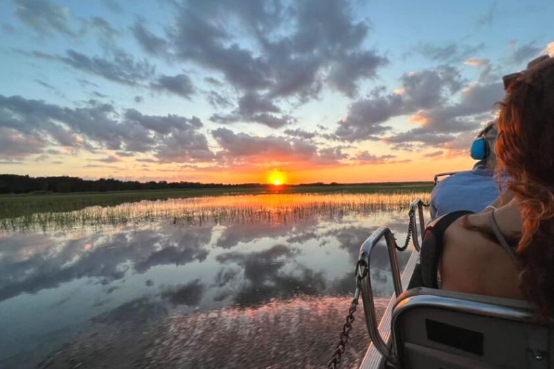Sunset Airboat Ride at Boggy Creek Adventures - Beth Bell