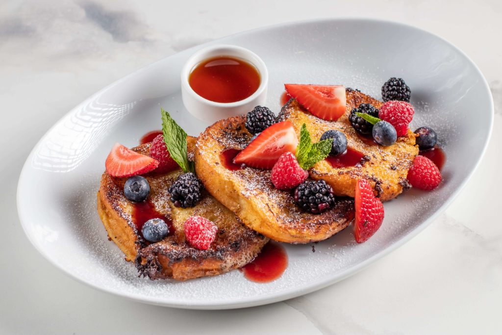 French Toast with Berries at STK Orlando