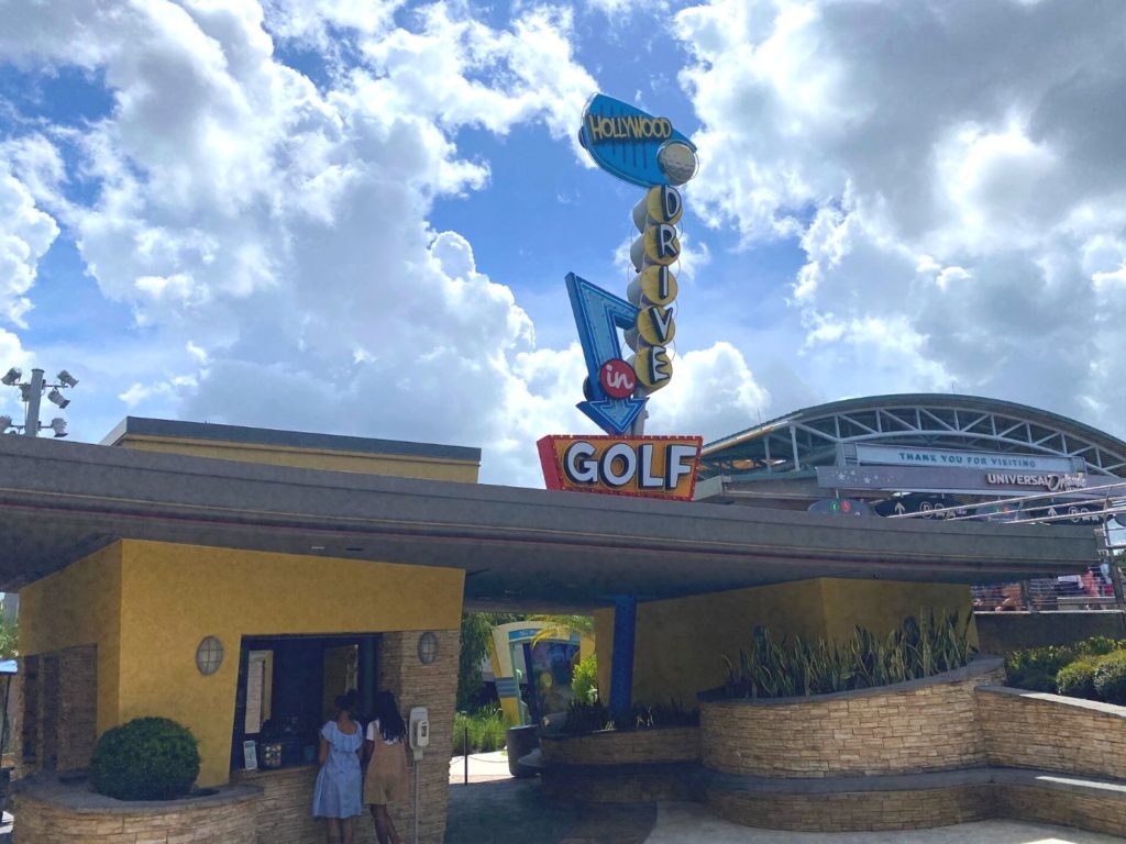 Hollywood Drive-In Golf Universal Orlando Entrance 