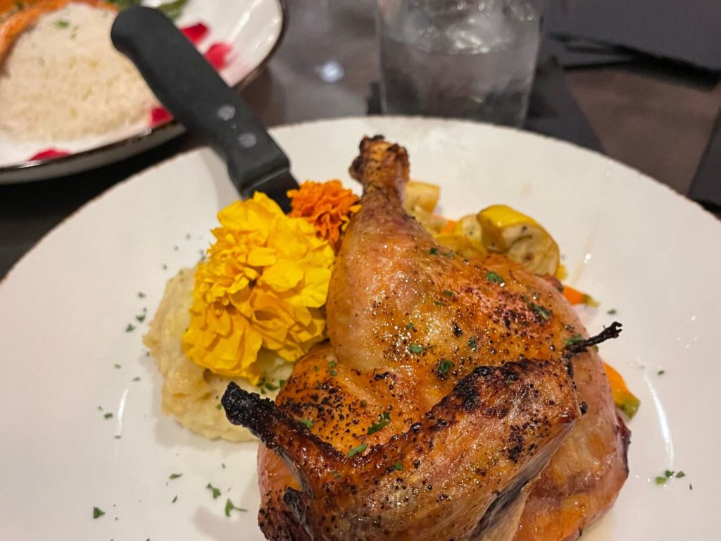 Roasted Chicken Entree at The Grill Grande Vista
