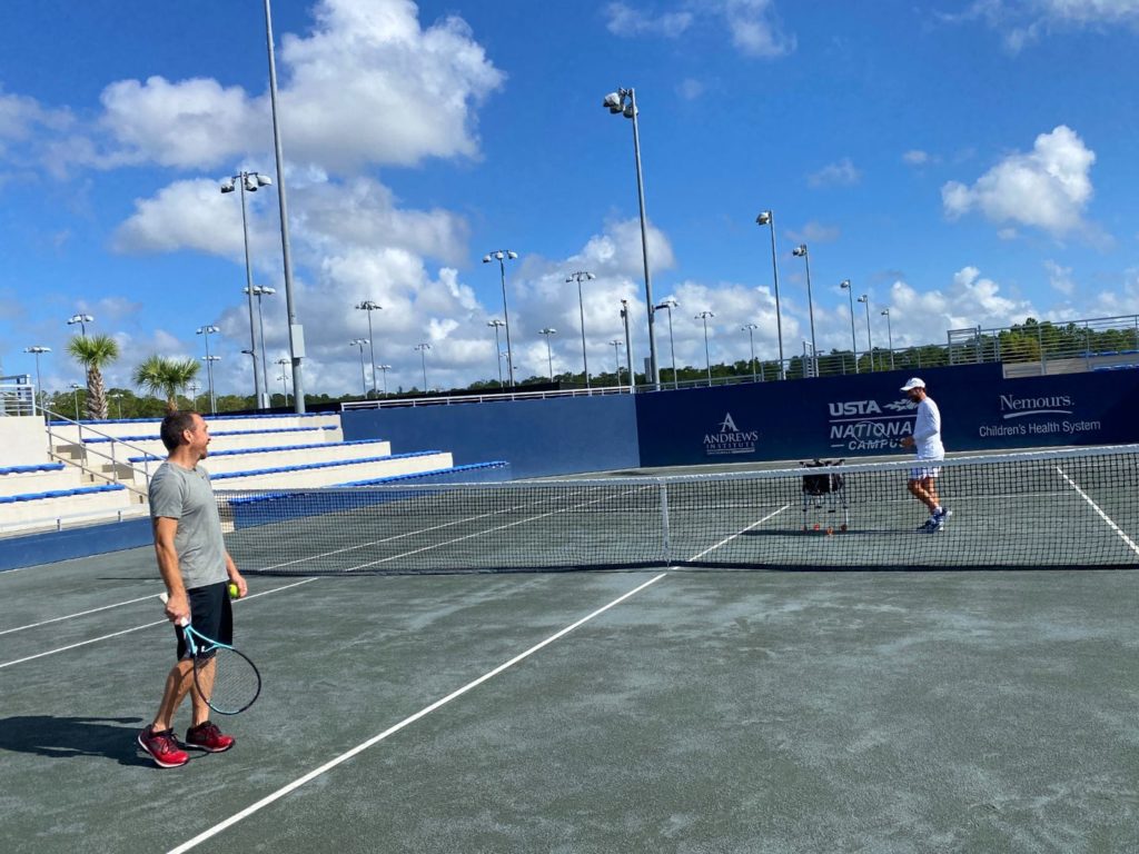 Cours de tennis privés au campus national de l'USTA 