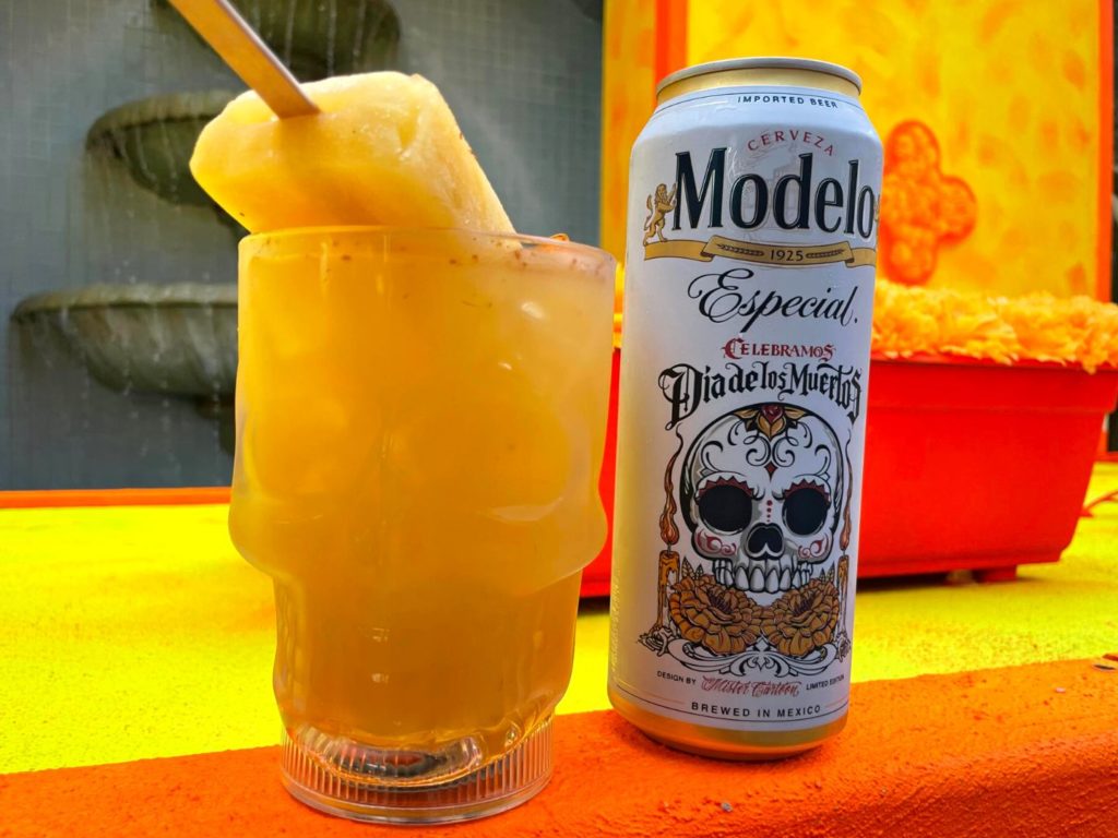 Burning Skull Cocktail in a refillable cup Halloween Horror Nights 2022