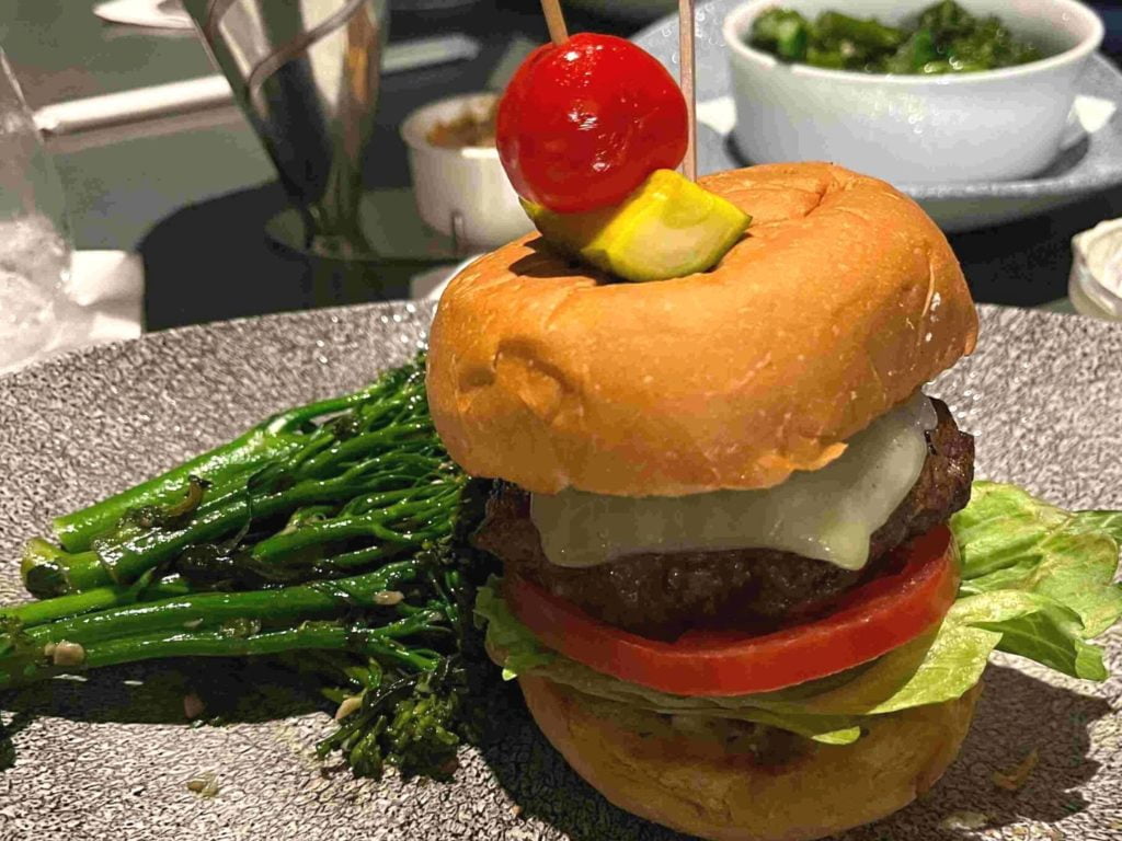 Bacon and Vermont Cheddar Burger from Ale and Compass at Disney's Yach Club Hotel 