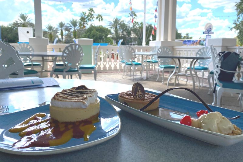 key lime tart and apple Desserts at Olivia's at Old Key West Disney hotel - Dani Meyering
