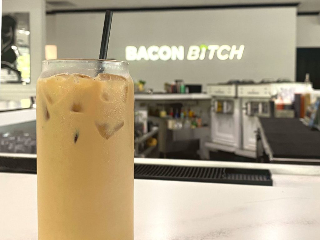 Iced Cafe con Leche at Bacon Bitch Orlando - Dani Meyering