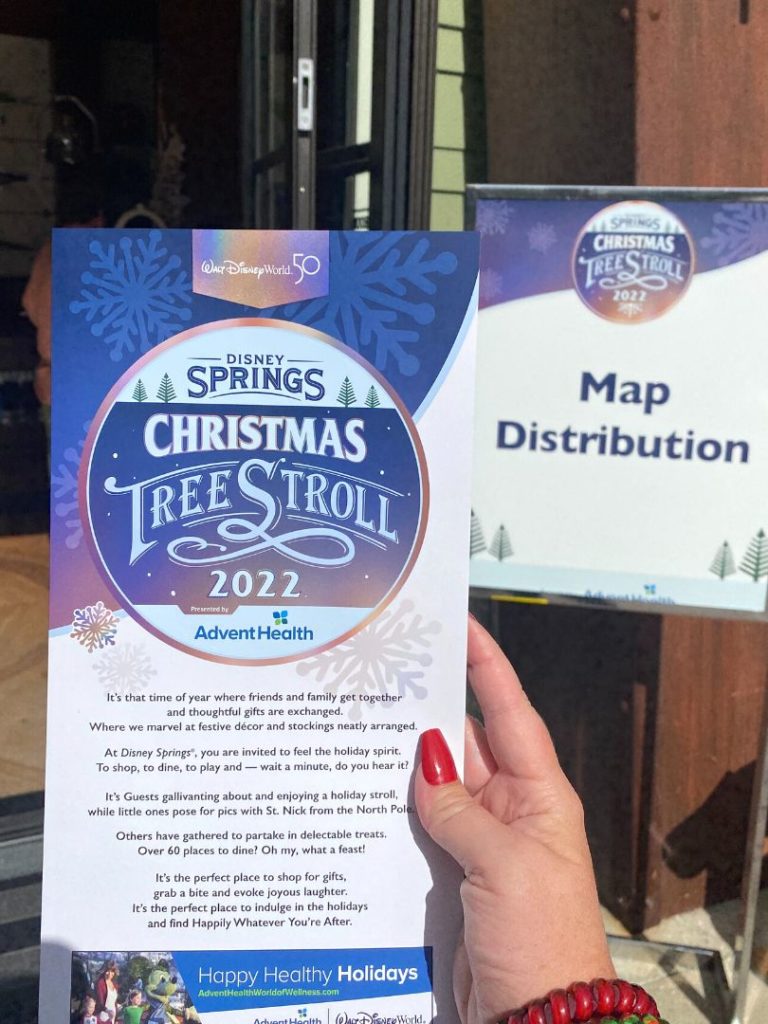 Guide Map Disney Springs Tree Stroll Presented by AdventHealth 2022 