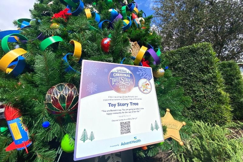 Toy Story Themed Tree at Disney Springs Tree Stroll Presented by AdventHealth 2022