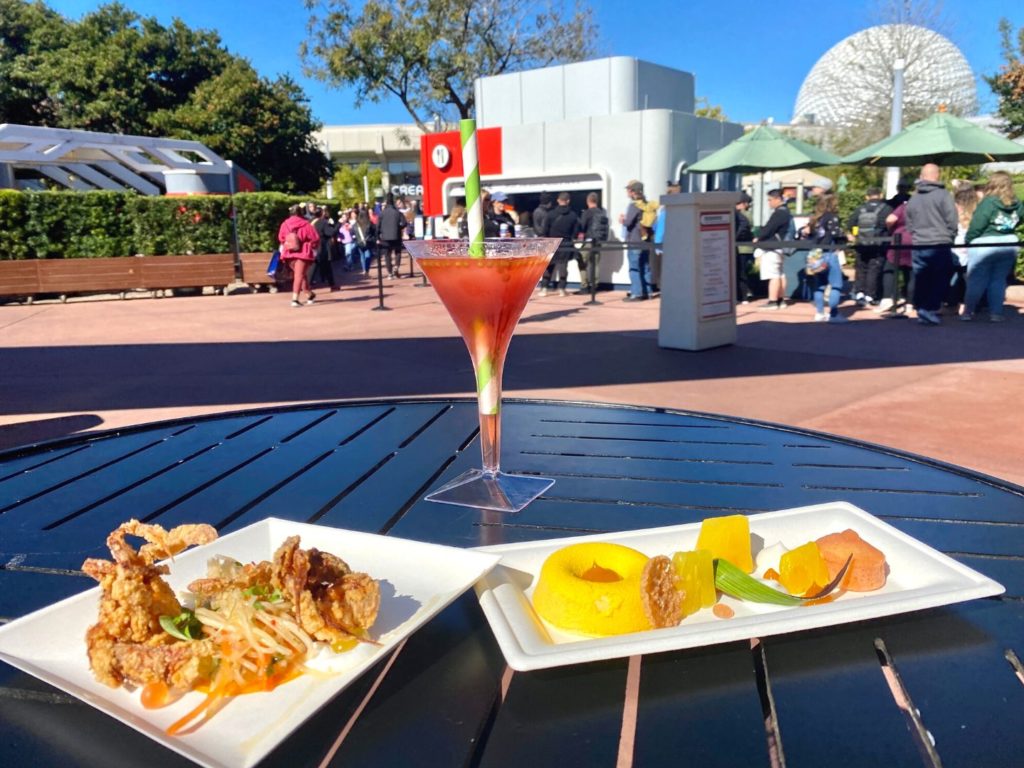 Angry Crab Watermelon Mary and The Tropics Dessert at Moderne Booth EPCOT Art Festival 2023 - Dani Meyering