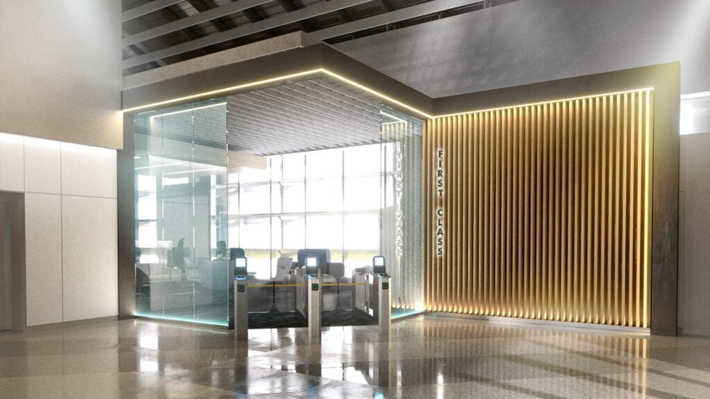 Brightline Orlando Terminal Premium Lounge - Rendering from Brightline