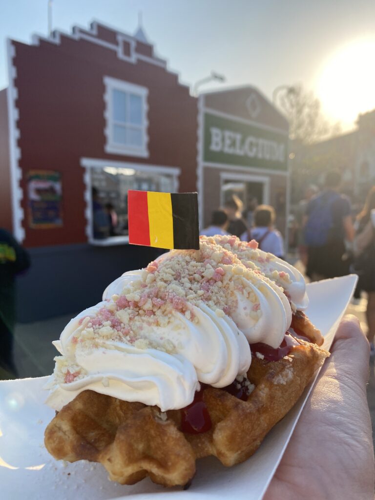 Liège Waffle Berries and Cream Universal Mardi Gras 2023 