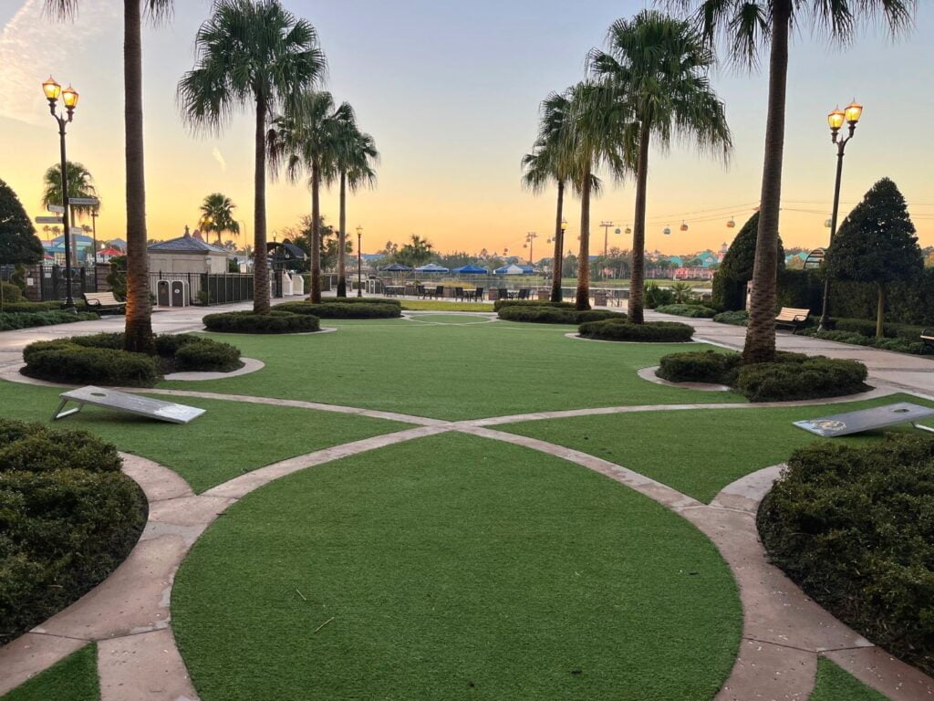 Sunrise over the lawn of Disney's Riviera Resort - Jenna Clark