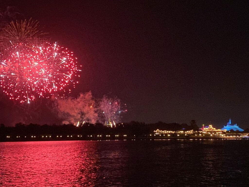 View of Disney Fireworks at Narcoossee's Restaurant