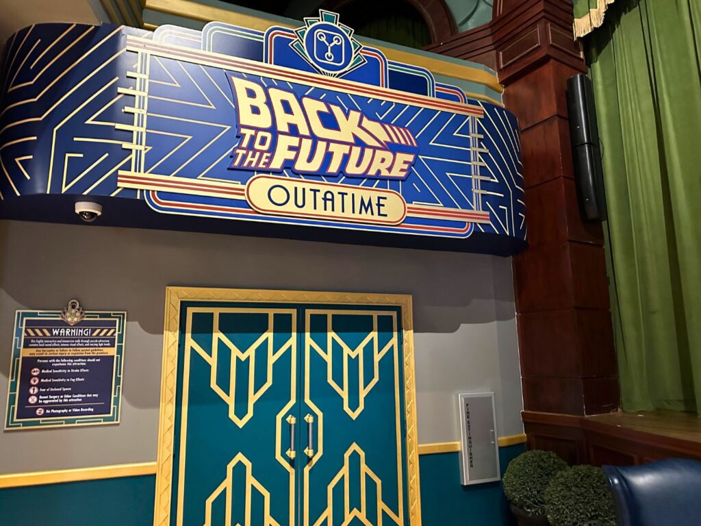 Entrance to Back to the Future Experience Universal's Great Movie Escape