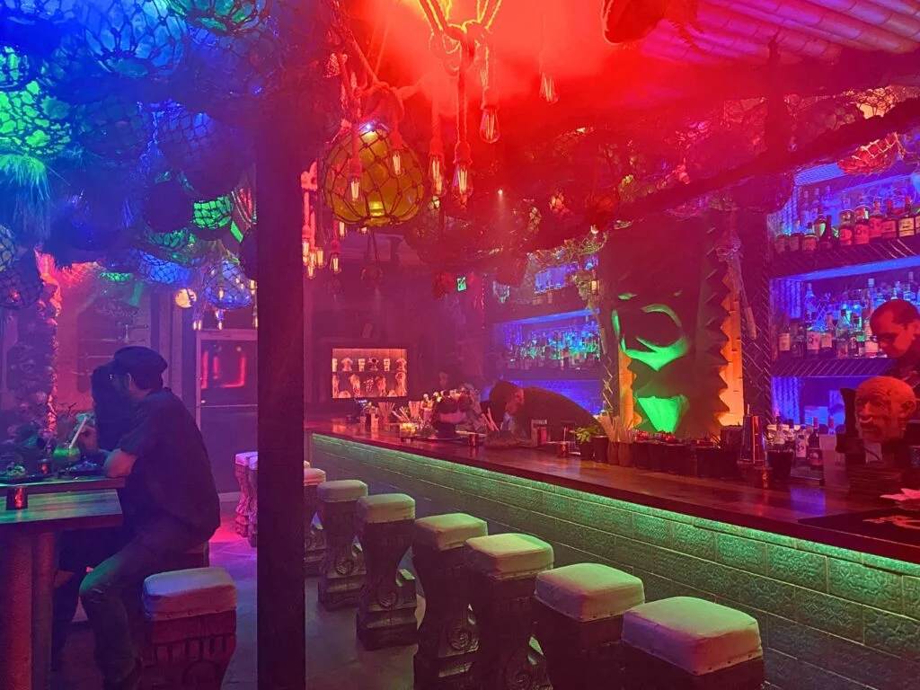 behind the tiki bar bar