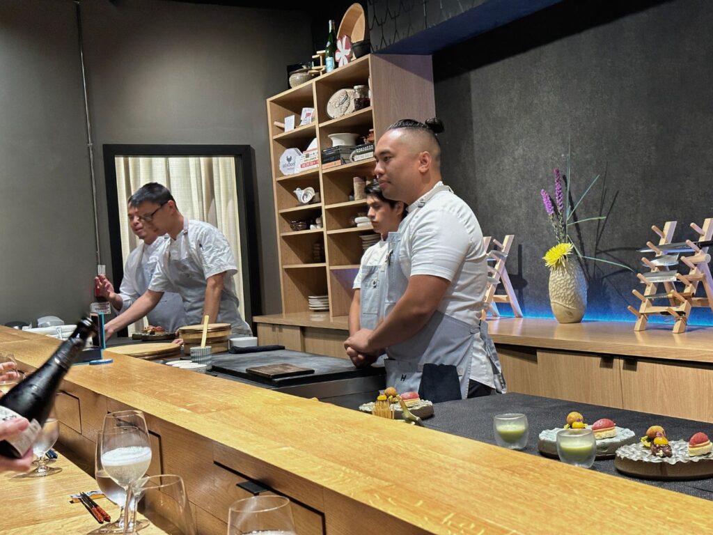 Executive Sous Chef Kevin and team at Soseki Modern Omakase 