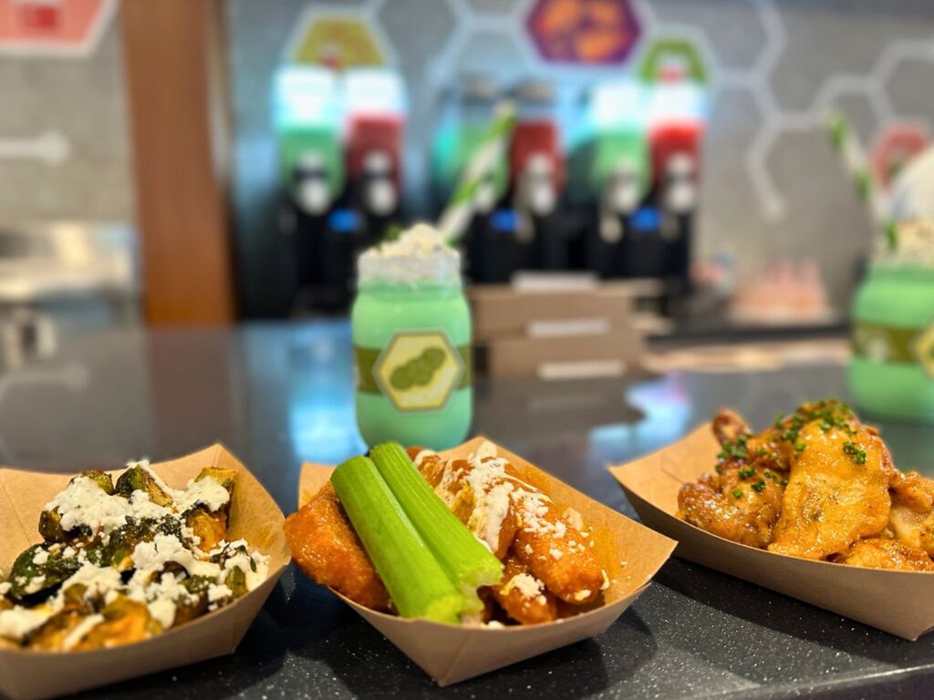 Planted Based Brussel Sprouts Plant-Based Boneless Wings and Orange Cardamon Wings at EPCOT 2023 Festival 
