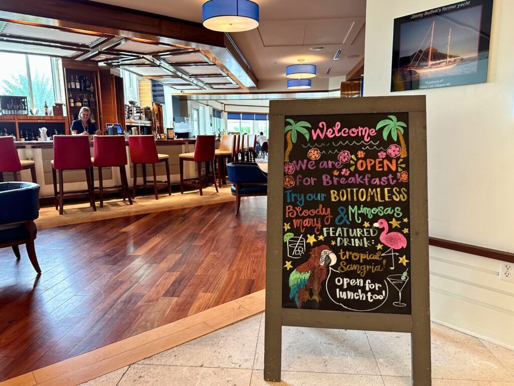 Sign with Bottomless Mimosas and Bloody Marys Euphoria Fish House at Margaritaville Resort Orlando