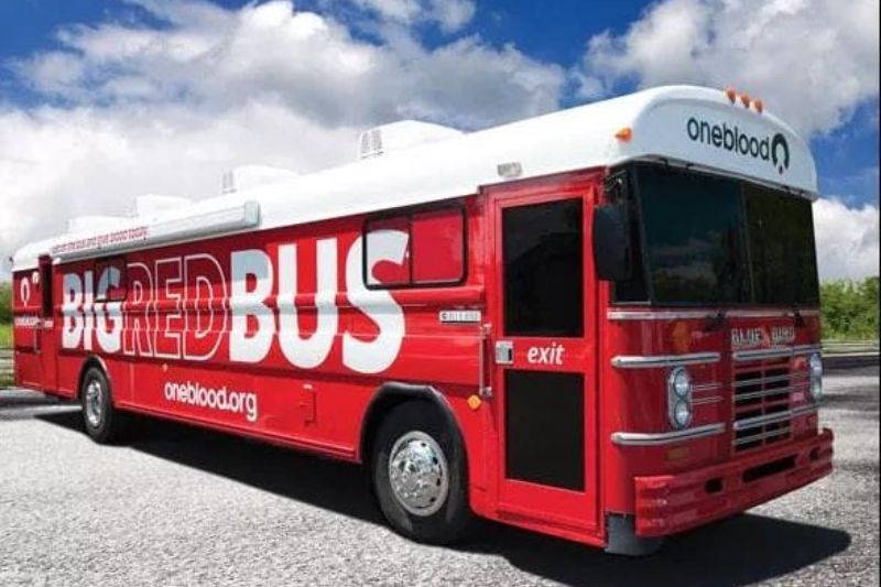 OneBlood's Big Red Bus