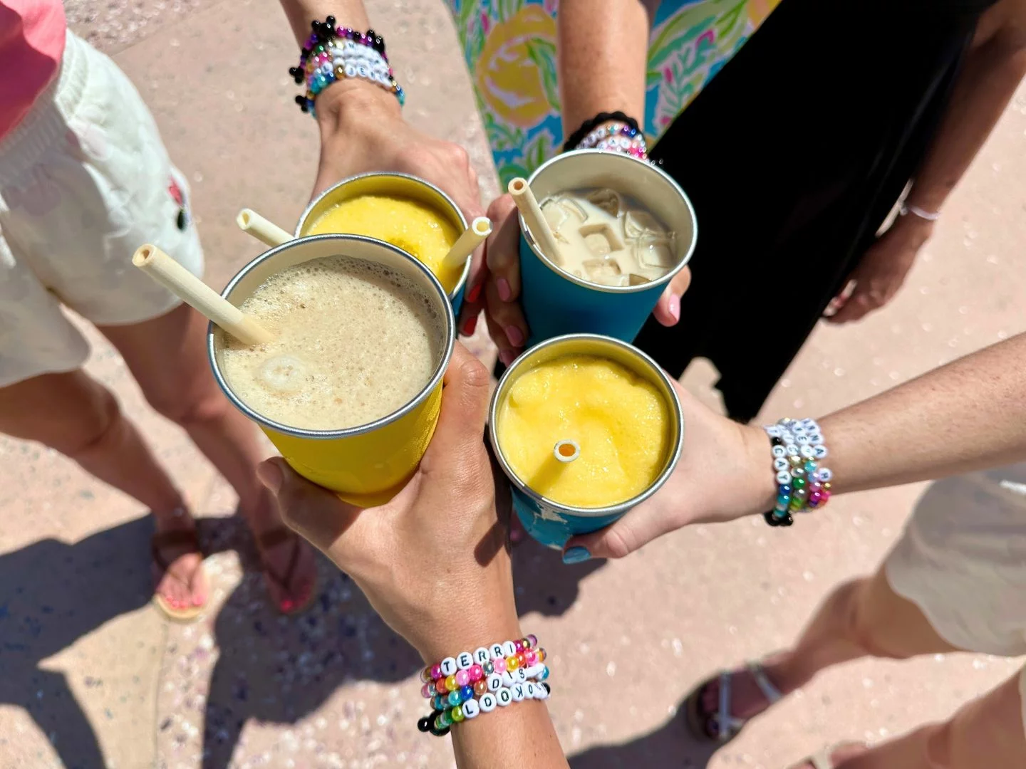 Four drinks from Mangroves & Go at Lookout Cay