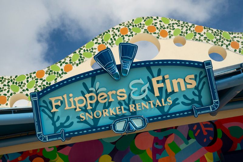 Flippers Fins Snorkel Rental Lookout Cay - image from Disney Cruise Line media relations