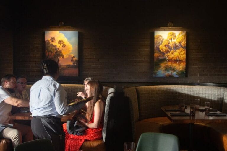 Florida Artwork in Dining Room of The Chapman New Orlando Restaurant - image by Kelly Lamano Diaz